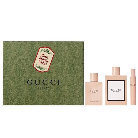 gucci bloom gift set 100ml|gucci bloom 3 piece set.